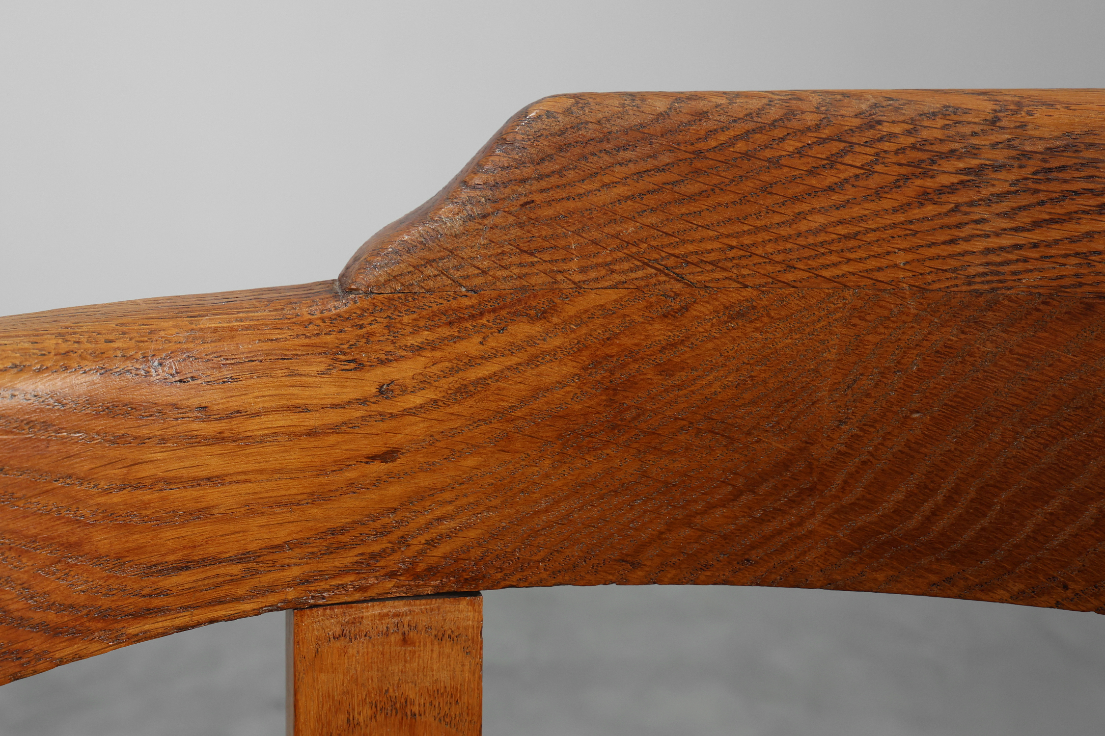 French Neoclassical Oak Chair with Wicker Seat, Late 19th Centurythumbnail